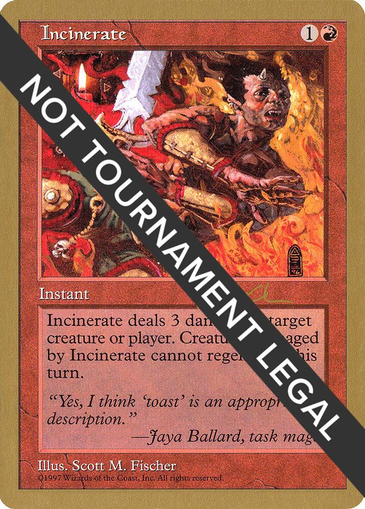 Incinerate 1997 Paul McCabe 5ED pm242/131 (World Championship Decks)  | Good Games Adelaide SA
