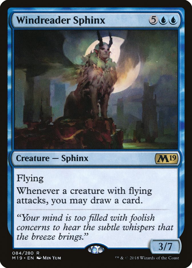 Windreader Sphinx [Core Set 2019] | Good Games Adelaide SA