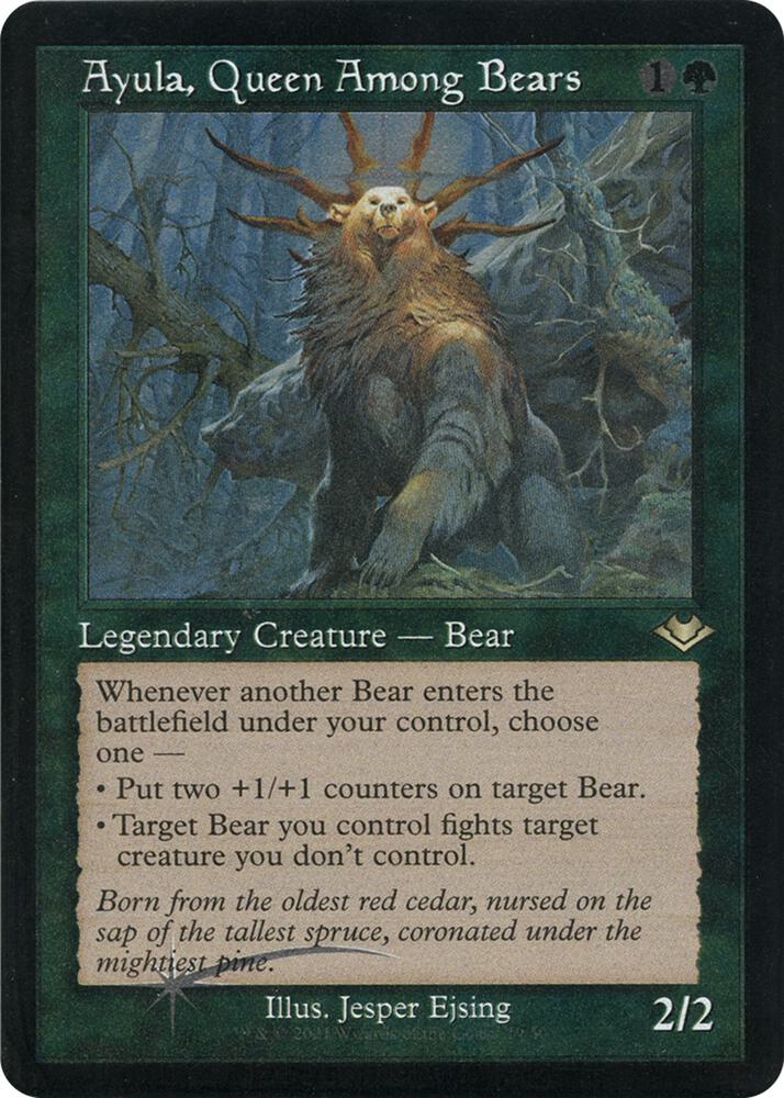 Ayula, Queen Among Bears 19 (Modern Horizons)  - Retro Etched Foil | Good Games Adelaide SA