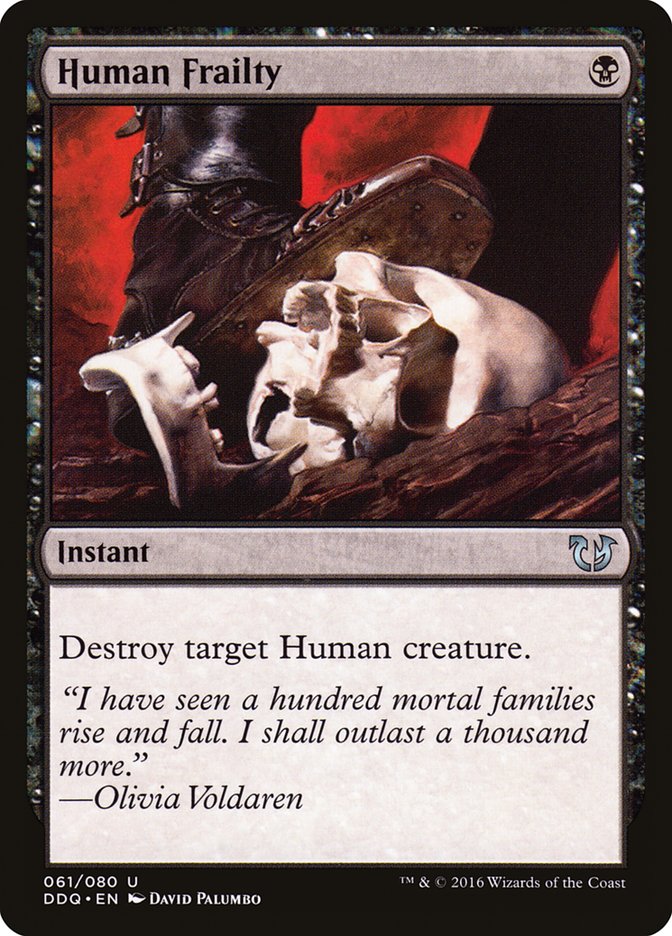 Human Frailty 61 (Duel Decks: Blessed vs. Cursed)  | Good Games Adelaide SA
