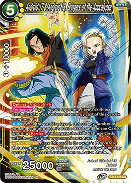 Android 17 & Android 18, Bringers of the Apocalypse (Super Rare) [BT13-106] | Good Games Adelaide SA