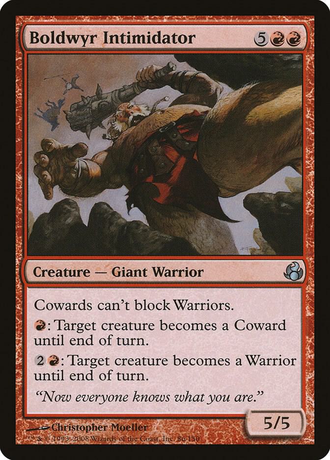 Boldwyr Intimidator 86 (Morningtide)  - Foil | Good Games Adelaide SA