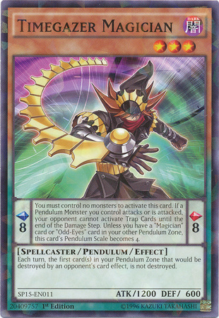 Timegazer Magician [SP15-EN011] Shatterfoil Rare | Good Games Adelaide SA