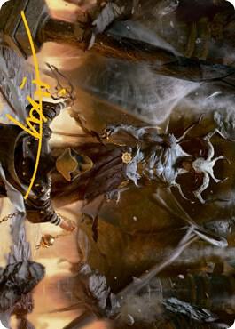 Ormendahl the Corrupter Art Card Gold Stamped Signature 38 (Art Series: Innistrad: Midnight Hunt)  | Good Games Adelaide SA
