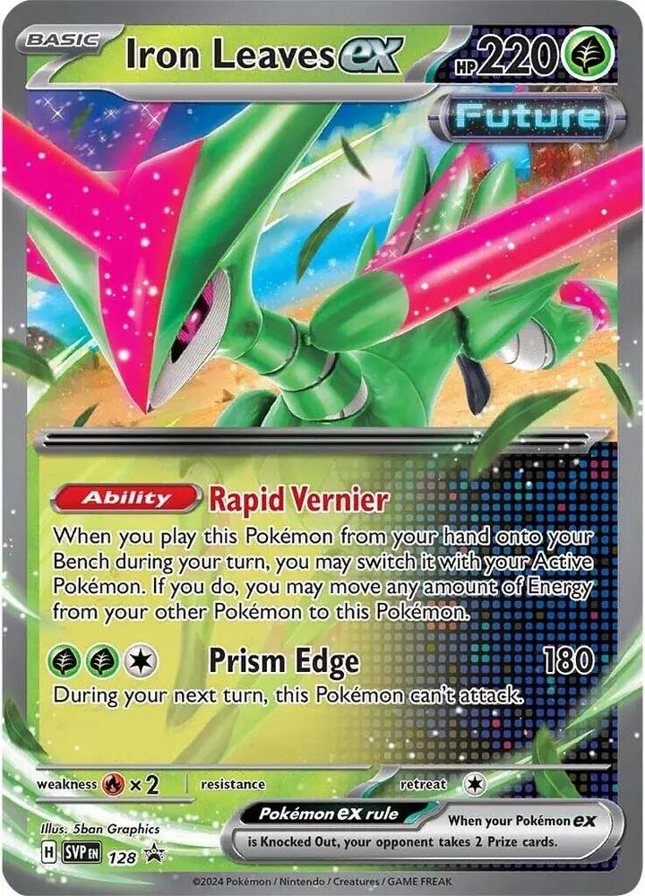 Iron Leaves ex 128 (SV: Scarlet & Violet Promo Cards)  - Holofoil | Good Games Adelaide SA