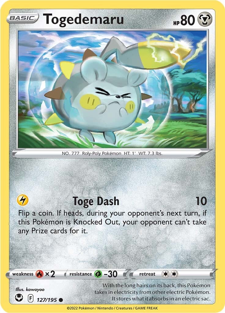 Togedemaru (127/195) [Sword & Shield: Silver Tempest] | Good Games Adelaide SA