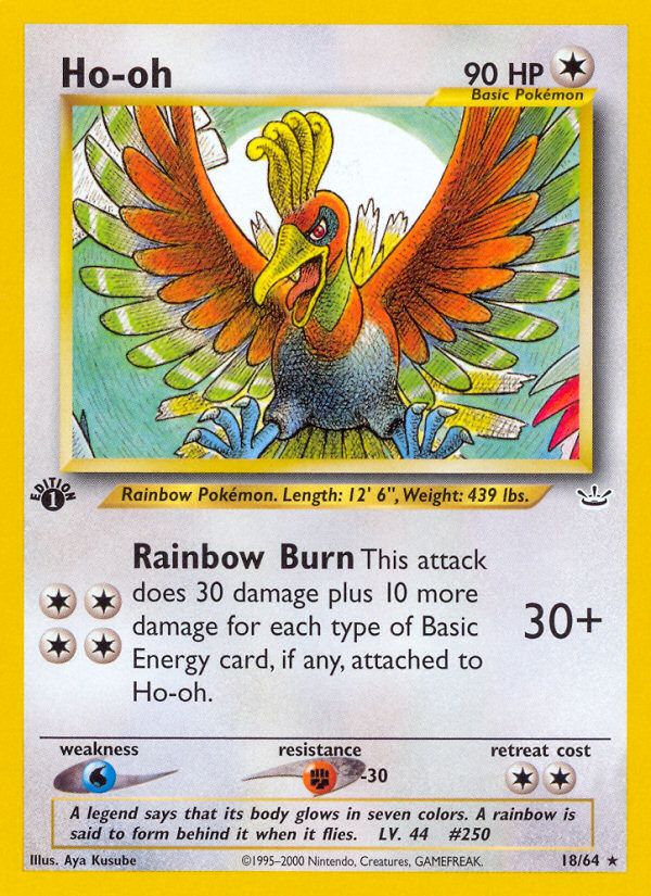 Ho-oh (18/64) [Neo Revelation 1st Edition] | Good Games Adelaide SA