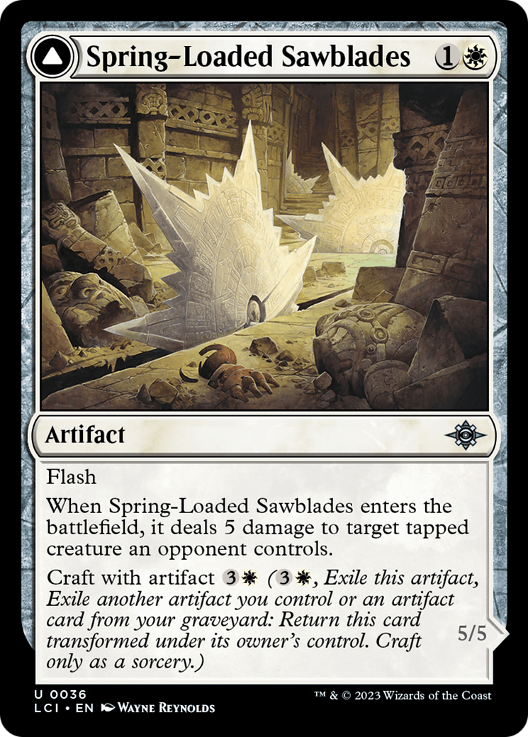 Spring-Loaded Sawblades // Bladewheel Chariot [The Lost Caverns of Ixalan] | Good Games Adelaide SA