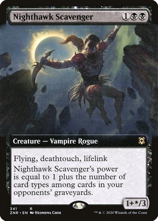 Nighthawk Scavenger (Extended Art) [Zendikar Rising] | Good Games Adelaide SA