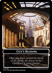 City's Blessing // Human Soldier Double-Sided Token [Murders at Karlov Manor Commander Tokens] | Good Games Adelaide SA