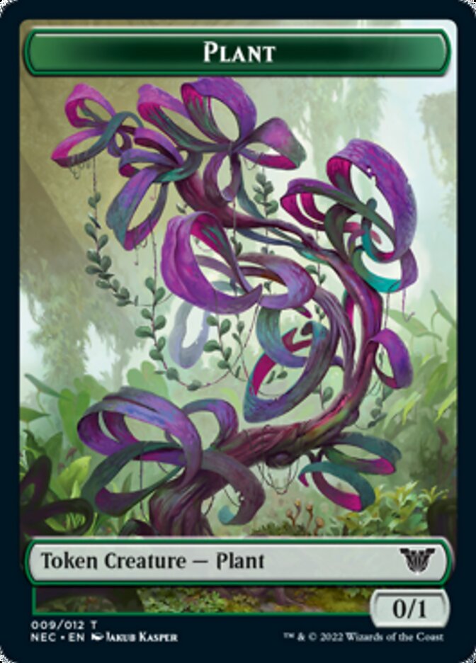 Plant // Treasure Double-sided Token [Kamigawa: Neon Dynasty Commander Tokens] | Good Games Adelaide SA