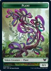 Plant // Treasure Double-sided Token [Kamigawa: Neon Dynasty Commander Tokens] | Good Games Adelaide SA