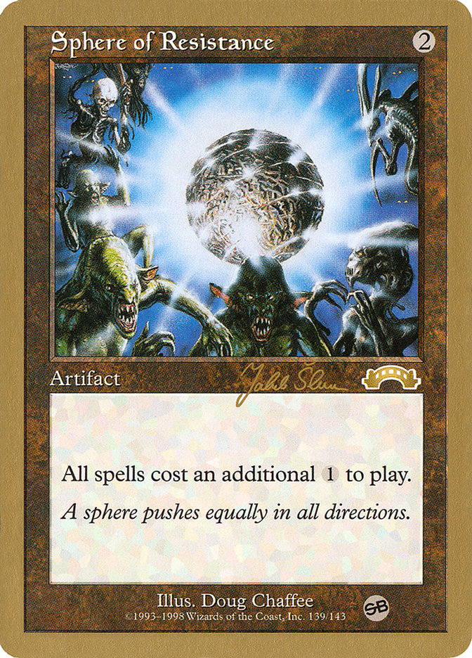 Sphere of Resistance (Jakub Slemr) (SB) [World Championship Decks 1999] | Good Games Adelaide SA