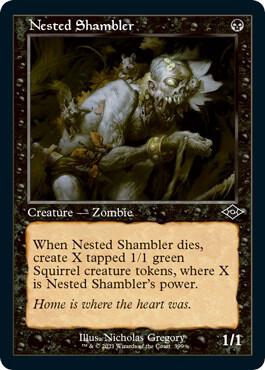 Nested Shambler Retro Frame Foil Etched 399 (Modern Horizons 2)  - Foil | Good Games Adelaide SA