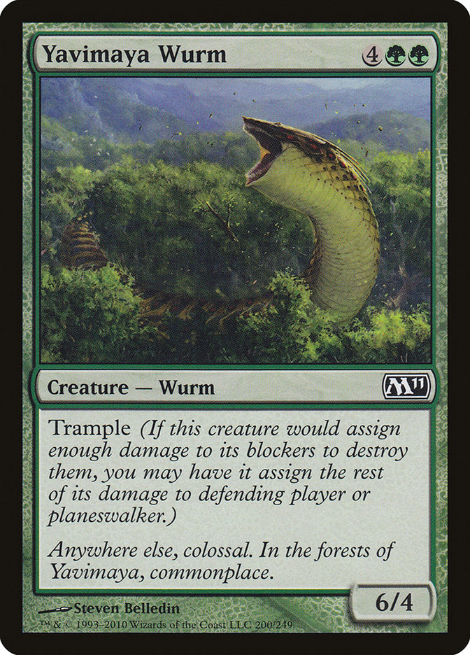 Yavimaya Wurm 200 (Magic 2011 (M11))  | Good Games Adelaide SA