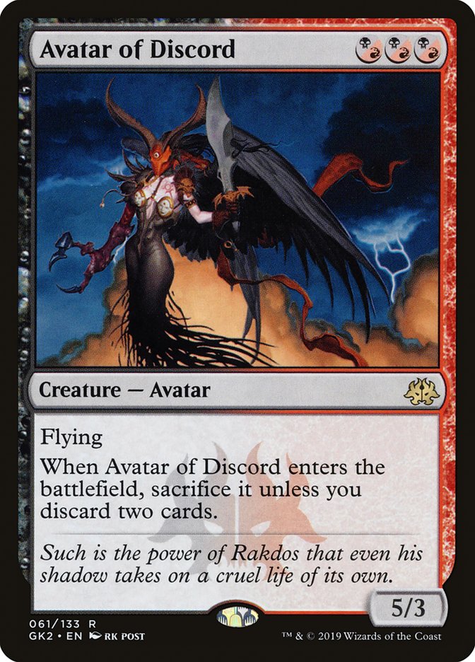 Avatar of Discord [Ravnica Allegiance Guild Kit] | Good Games Adelaide SA