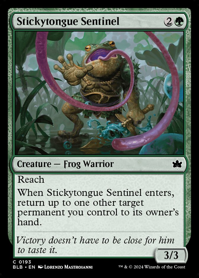 Stickytongue Sentinel 193 (Bloomburrow)  - Foil | Good Games Adelaide SA