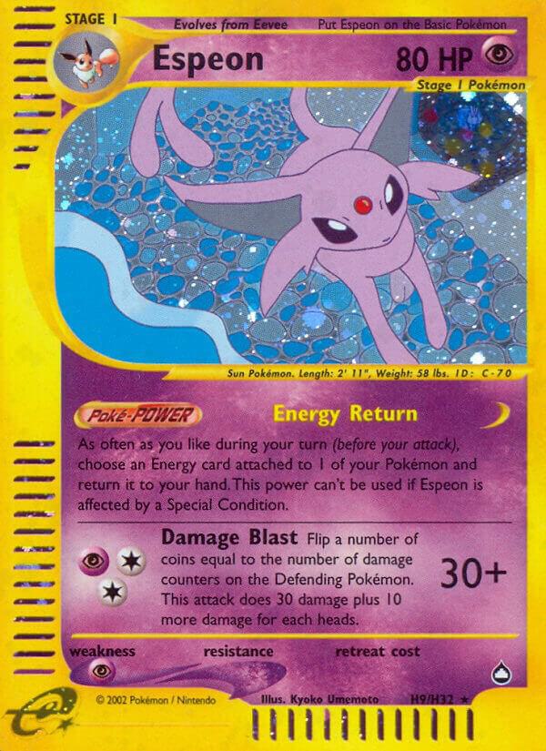 Espeon H9 H09/H32 (Aquapolis)  - Holofoil | Good Games Adelaide SA