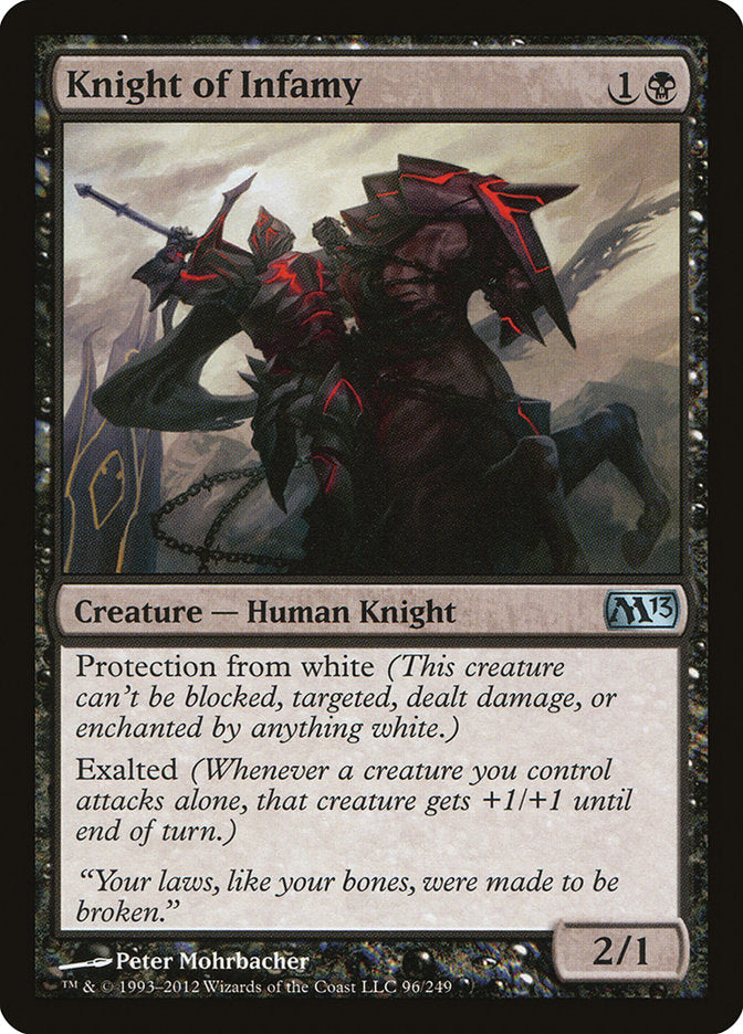 Knight of Infamy 96 (Magic 2013 (M13))  - Foil | Good Games Adelaide SA