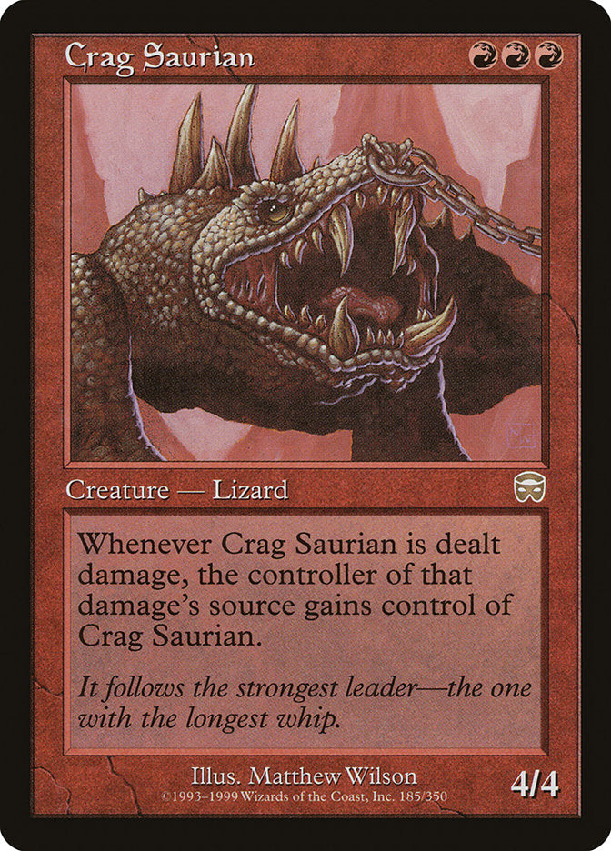 Crag Saurian 185 (Mercadian Masques)  - Foil | Good Games Adelaide SA