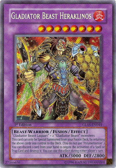 Gladiator Beast Heraklinos [GLAS-EN044] Secret Rare | Good Games Adelaide SA