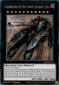 Superdreadnought Rail Cannon Juggernaut Liebe [LDS2-EN124] Secret Rare | Good Games Adelaide SA