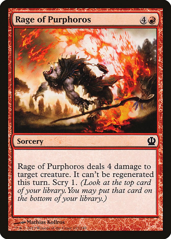 Rage of Purphoros 137 (Theros)  - Foil | Good Games Adelaide SA