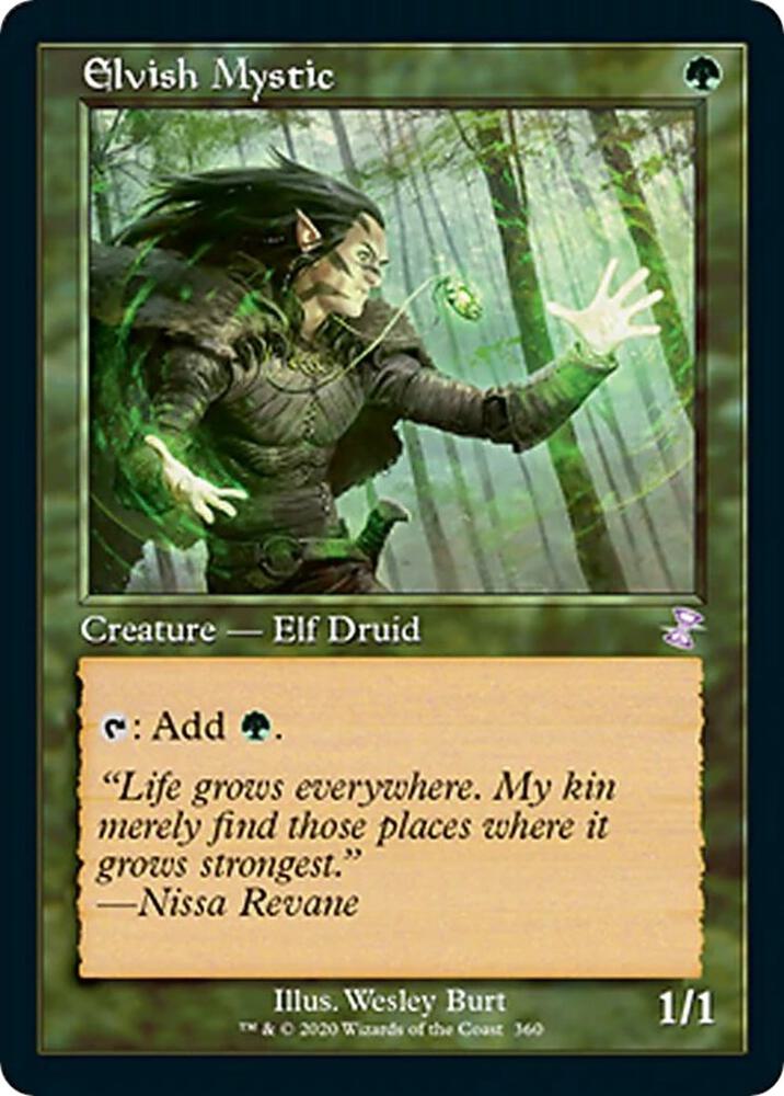 Elvish Mystic 360 (Time Spiral: Remastered)  - Foil | Good Games Adelaide SA