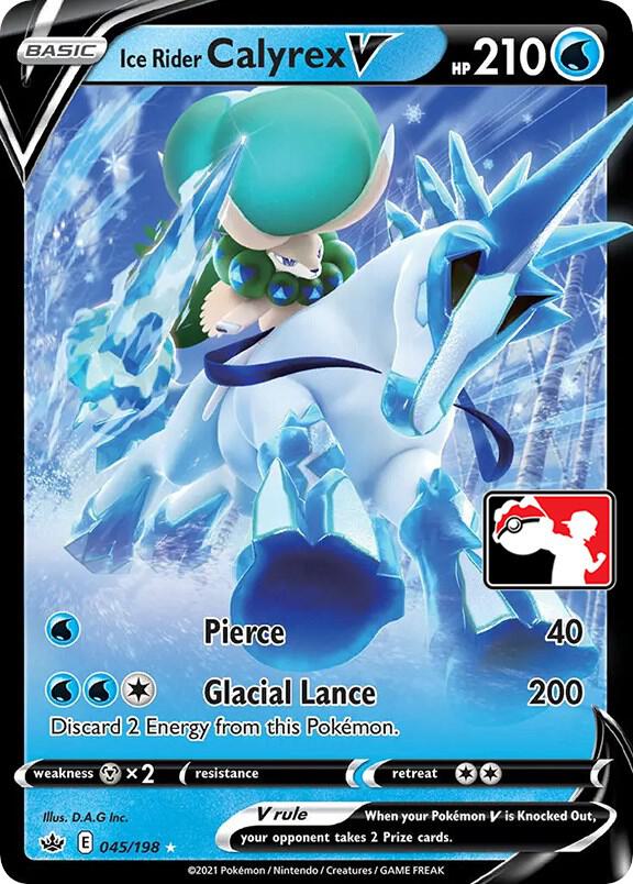 Ice Rider Calyrex V Series 1/2 045/198 (Prize Pack Series Cards)  - Holofoil | Good Games Adelaide SA
