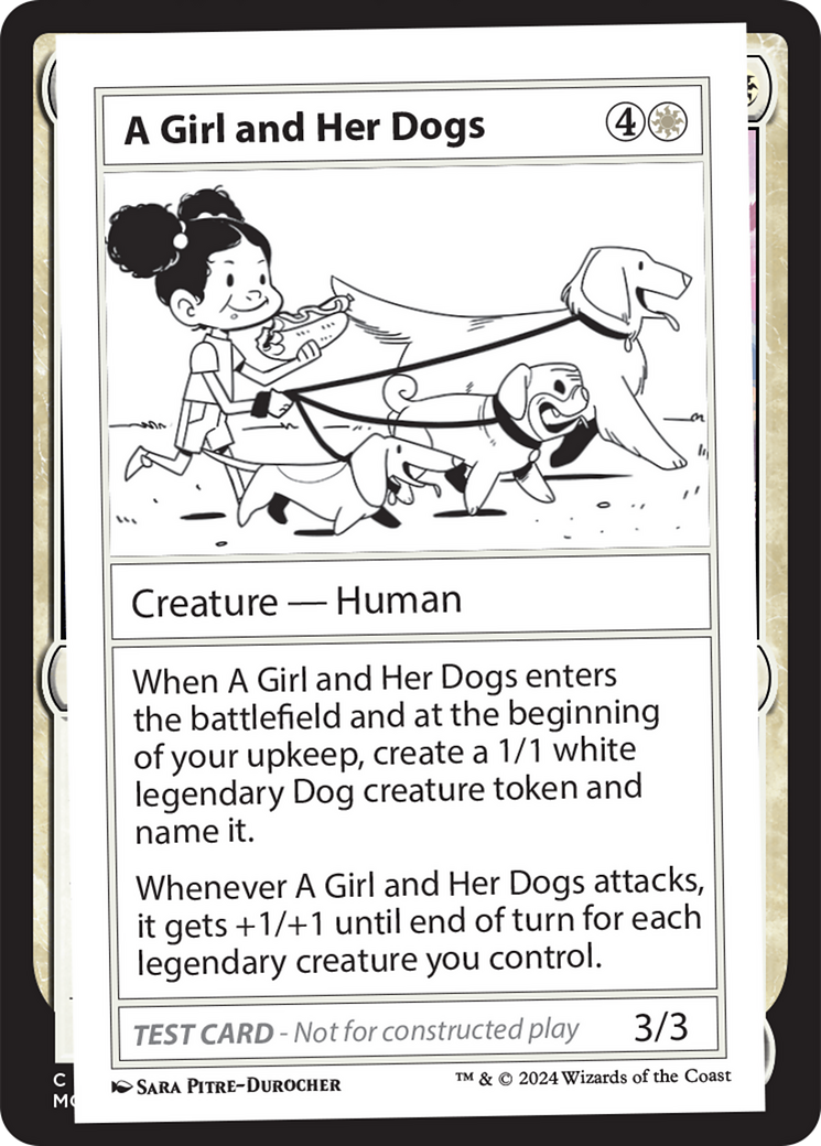 A Girl and Her Dogs [Mystery Booster 2 Playtest Cards] | Good Games Adelaide SA