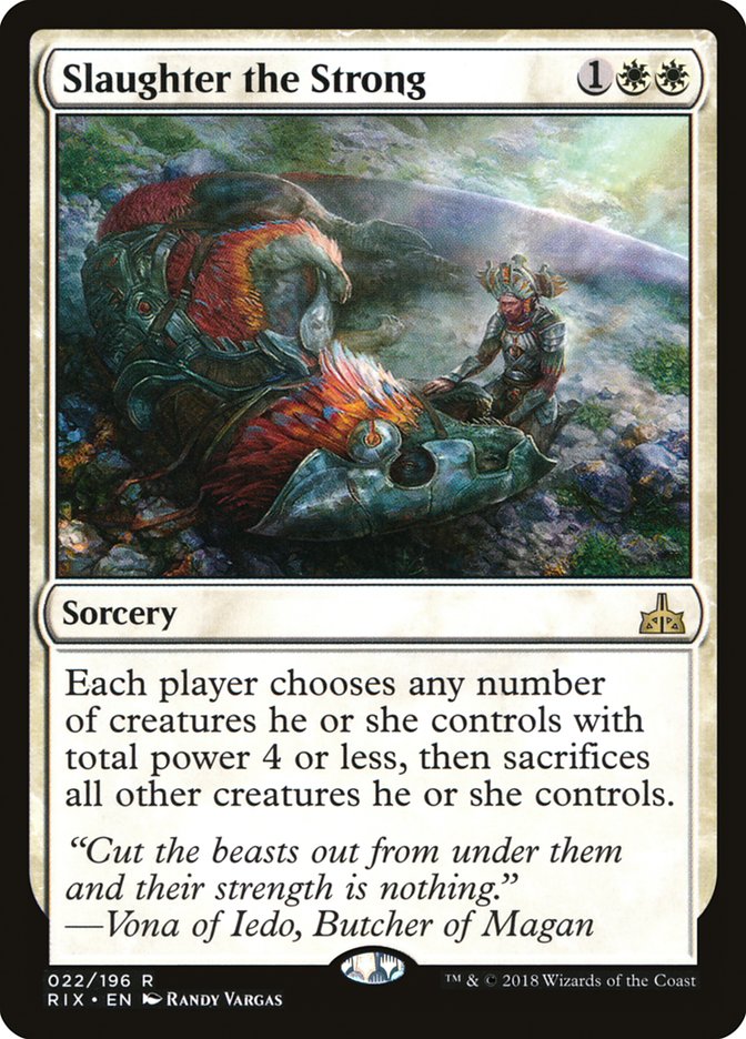 Slaughter the Strong [Rivals of Ixalan] | Good Games Adelaide SA