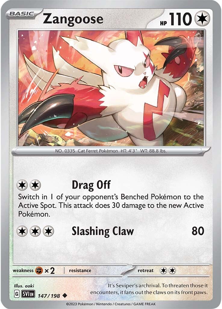 Zangoose (147/198) [Scarlet & Violet: Base Set] | Good Games Adelaide SA