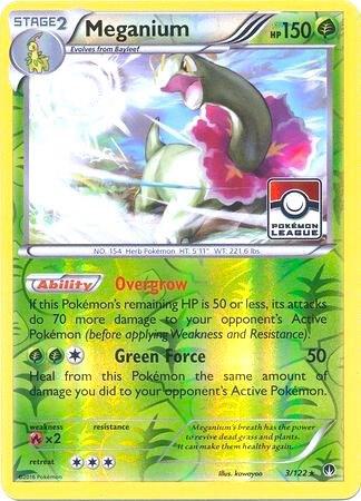 Meganium 3 122 Pokemon League 003/122 (League & Championship Cards)  - Reverse Holofoil | Good Games Adelaide SA