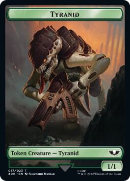 Tyranid 017 Tyranid 018 Double Sided Token 17 // 18 (Universes Beyond: Warhammer 40,000)  | Good Games Adelaide SA