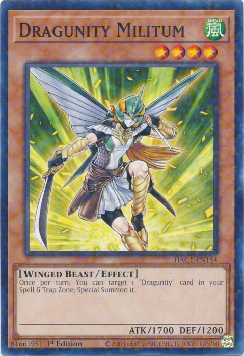 Dragunity Militum (Duel Terminal) [HAC1-EN154] Common | Good Games Adelaide SA