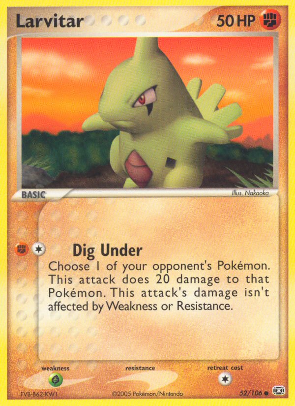 Larvitar (52/106) [EX: Emerald] | Good Games Adelaide SA