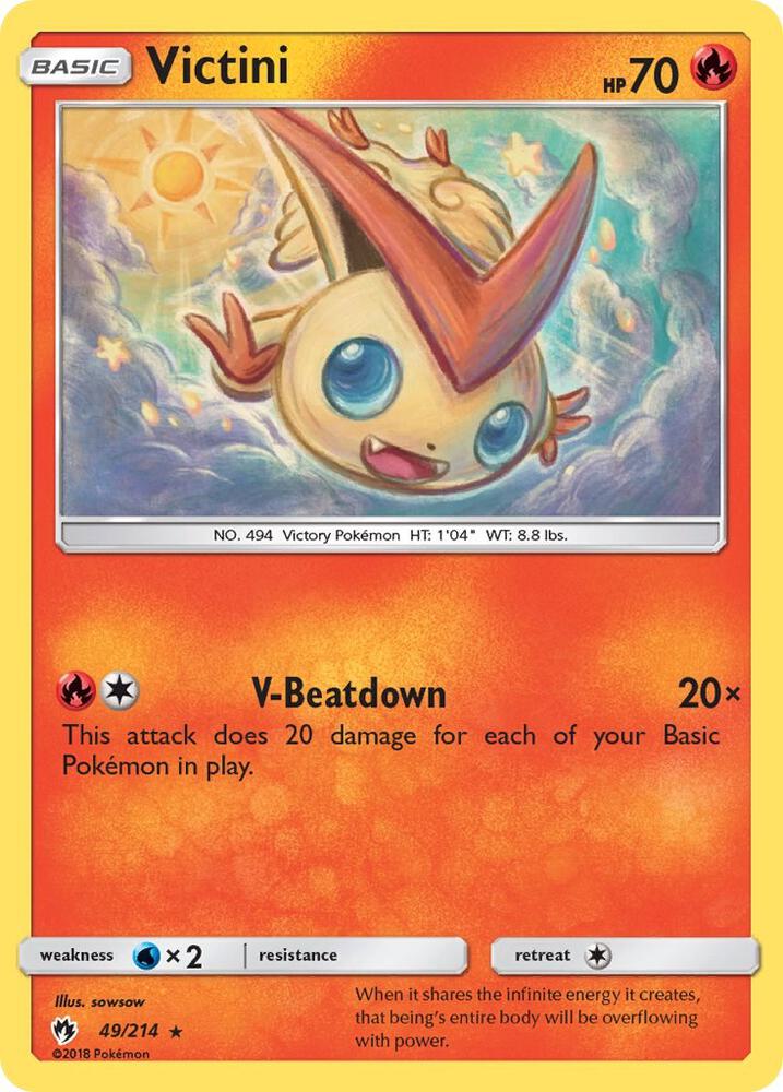 Victini 49/214 (SM - Lost Thunder)  | Good Games Adelaide SA