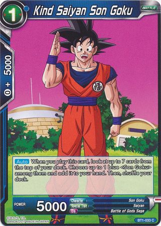 Kind Saiyan Son Goku [BT1-033] | Good Games Adelaide SA