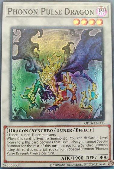 Phonon Pulse Dragon [OP16-EN008] Super Rare | Good Games Adelaide SA
