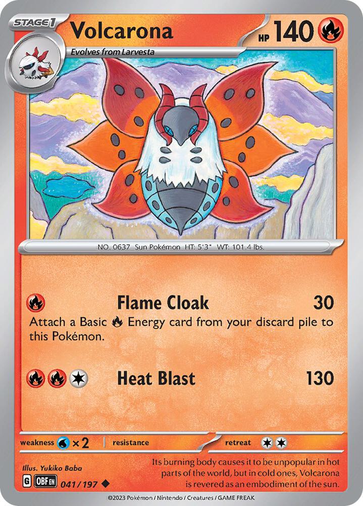 Volcarona 041/197 (SV03: Obsidian Flames)  | Good Games Adelaide SA