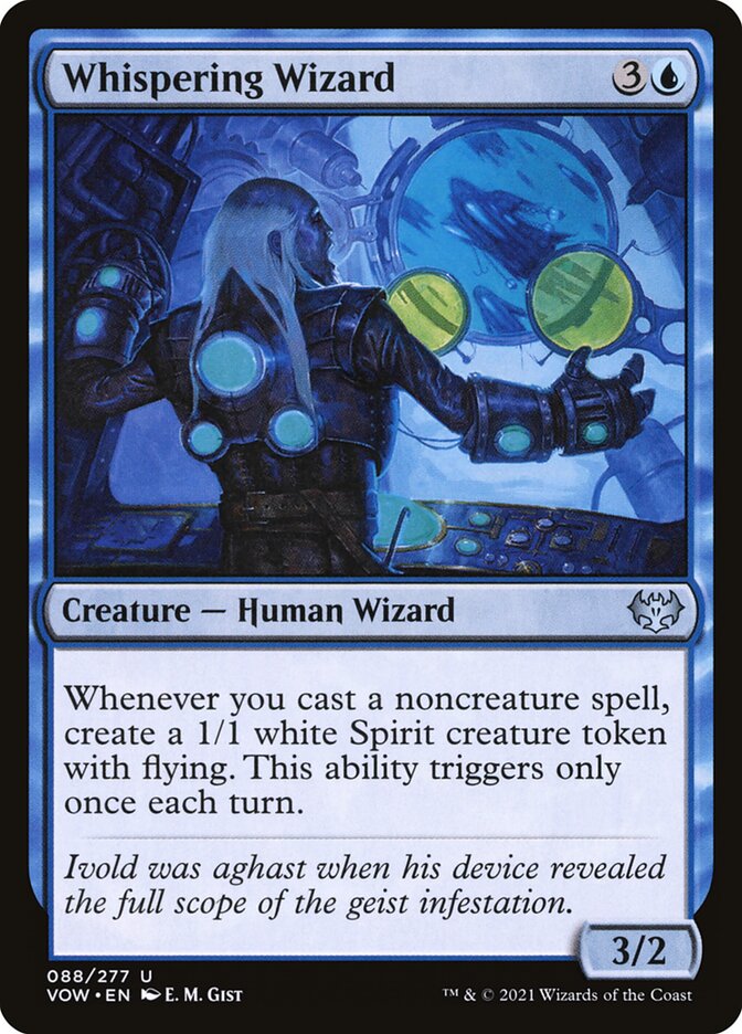 Whispering Wizard 88 (Innistrad: Crimson Vow)  - Foil | Good Games Adelaide SA
