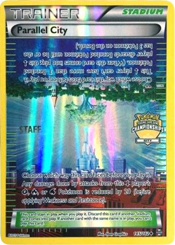 Parallel City 145 162 City Championships Staff 145/162 (League & Championship Cards)  - Reverse Holofoil | Good Games Adelaide SA