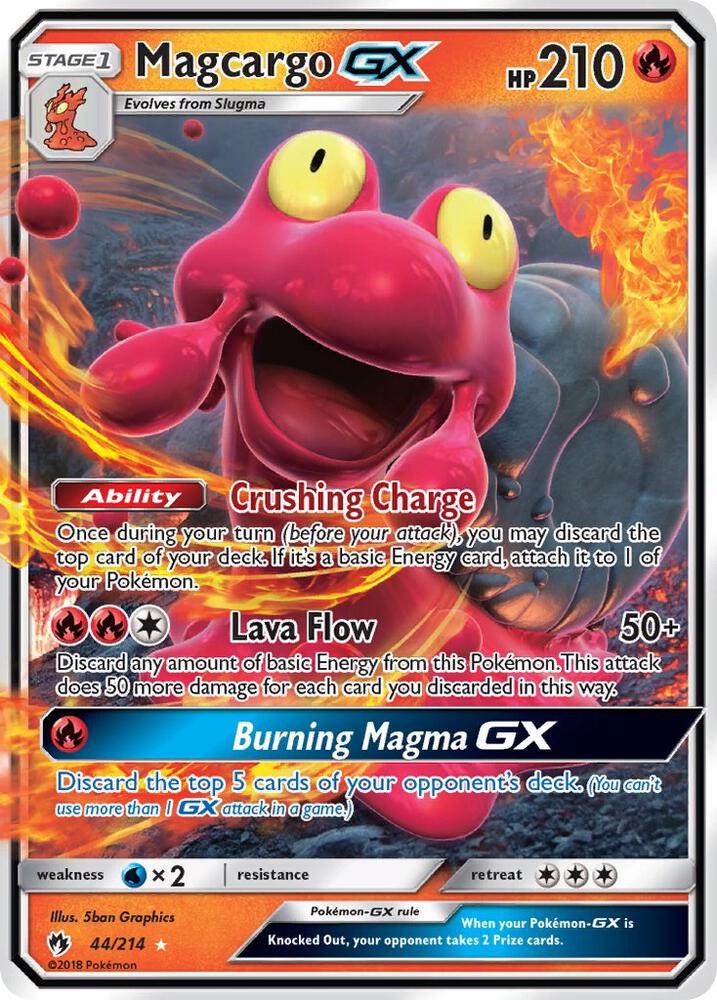 Magcargo GX 44/214 (SM - Lost Thunder)  - Holofoil | Good Games Adelaide SA
