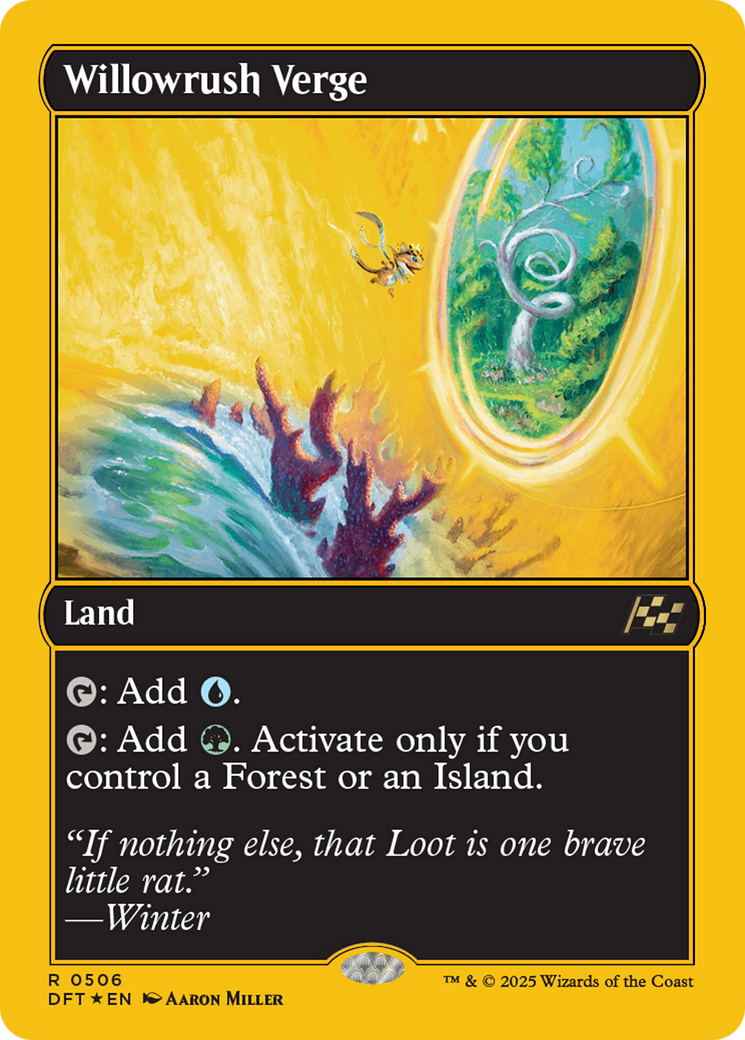 Willowrush Verge (First-Place Foil) [Aetherdrift] | Good Games Adelaide SA