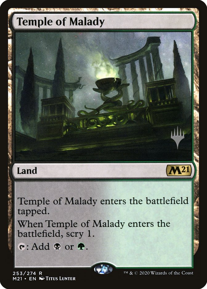 Temple of Malady (Promo Pack) [Core Set 2021 Promos] | Good Games Adelaide SA