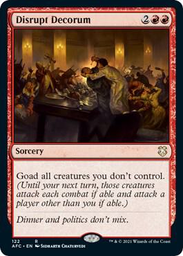 Disrupt Decorum 122 (Commander: Adventures in the Forgotten Realms)  | Good Games Adelaide SA