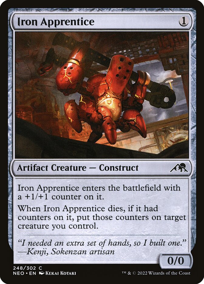Iron Apprentice 248 (Kamigawa: Neon Dynasty)  - Foil | Good Games Adelaide SA
