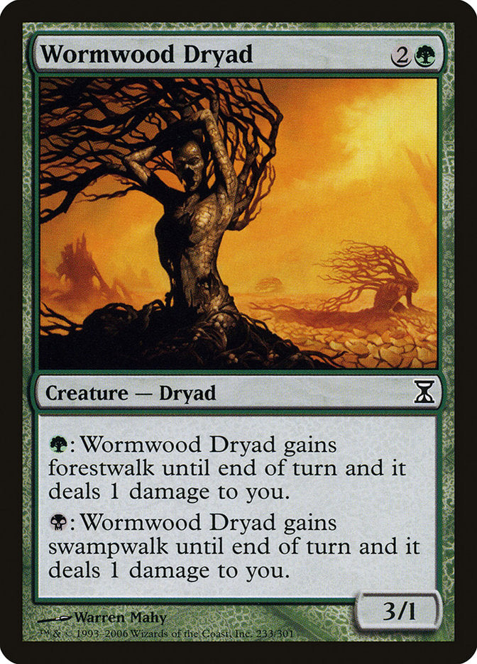 Wormwood Dryad 233 (Time Spiral)  - Foil | Good Games Adelaide SA