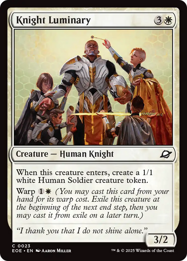 Knight Luminary [Edge of Eternities] | Good Games Adelaide SA