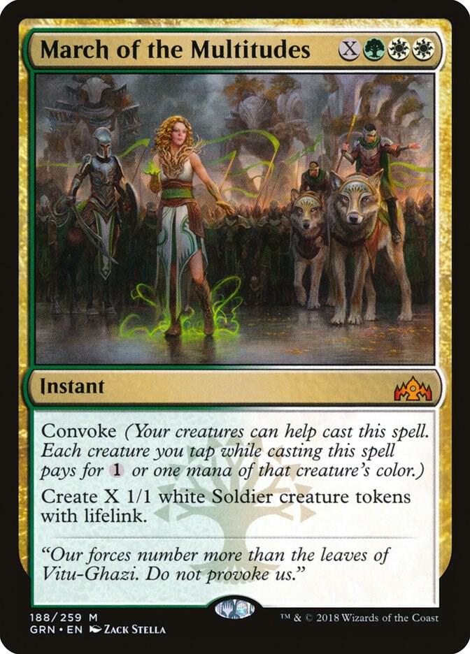 March of the Multitudes 188 (Guilds of Ravnica)  - Foil | Good Games Adelaide SA